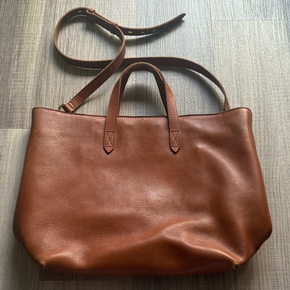 Madewell Brown Leather Tote Bag - Picture 4 of 9